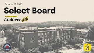 Embedded thumbnail for Select Board - 10.13.2026